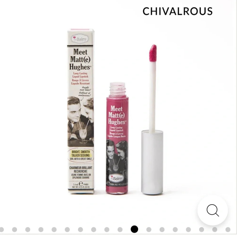 New in Box theBalm Meet Matt(e) Hughes Long Lasting Liquid Lipstick Chivalrous